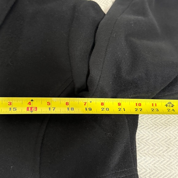 Kristen Blake Lambswool Coat Womens 14 Black Timeless Old Money Quiet Luxury - Picture 11 of 12